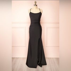 NWT - La Scala Los Angeles black gown - S